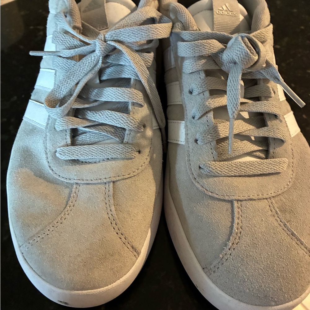 Adidas Light Gray and White Casual Sneakers - Picture 3 of 4